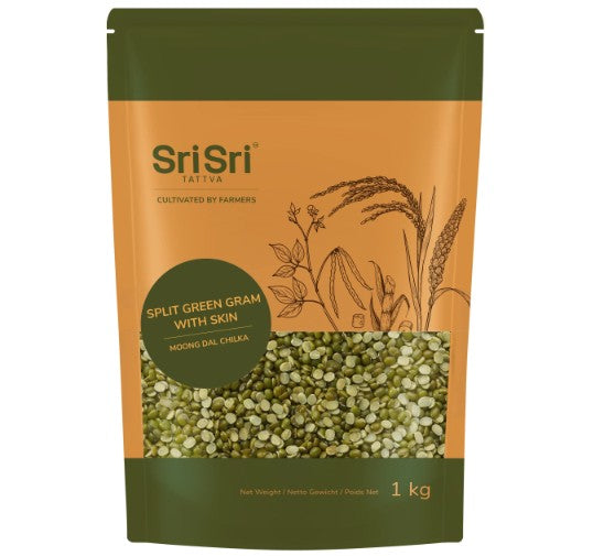 Skaldytos indiškos (Mung) pupuolės su odele (Green Gram Chilka) 1 kg