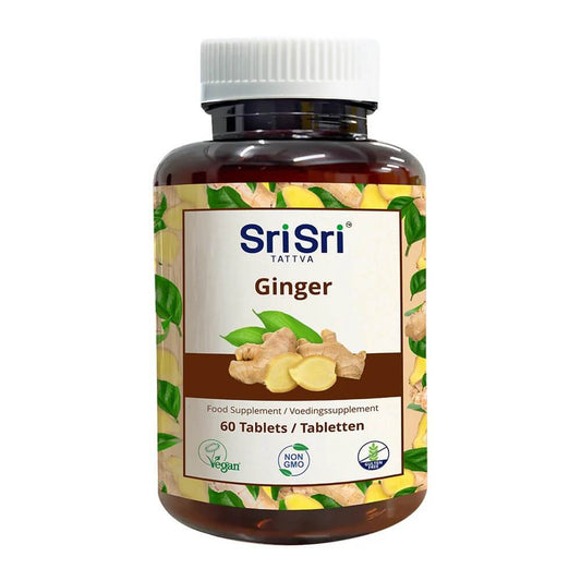 Imbieras, maisto papildas Ginger, Sri Sri Tattva, 60 tablečių