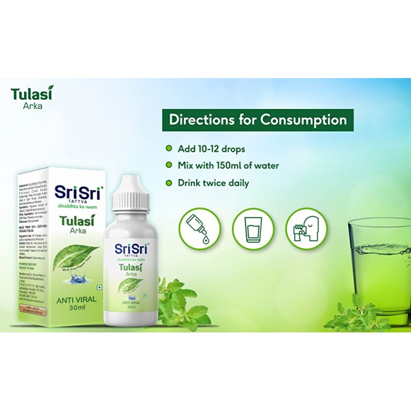 Lašai Tulasi Arka, Sri Sri Tattva, 30ml